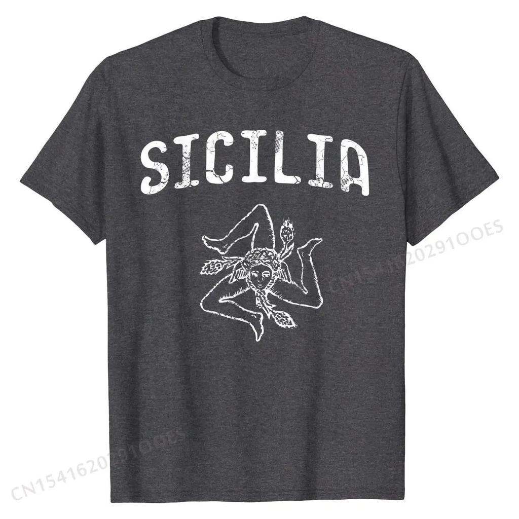 Sicily IslandItalySicily Island ItalySicily IslandItaly Italian Tshirt printed Tshirt fashionable topTshirt women'scasual Tshirt