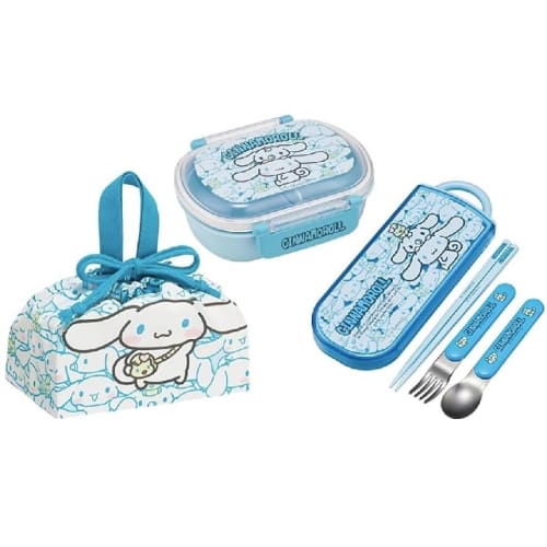 

Skater Cinnamoroll Ushiro-Shiro Antibacterial Dishwasher Safe Soft Lid Tight Lunch Box, Oval Shape, 360ml Trio Set (Chopsticks, Spoon, Fork) Lunch Dra