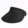Summer New Straw Hat Women's Empty Top Hat Versatile Face Small Straw Hat Big Head Circumference Beach Sun Hat
