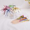 50Pcs Tassel Fireworks Cake Topper Cocktail Picks Dessert Food Fruit Toothpick for Wedding Birthday Party Decoration Christmas