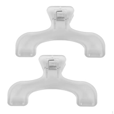 2 Pieces Book Clips Page Holder To Hold Pages for Thick Books Reading Bookmarks Clear Notebooks