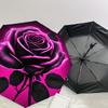1pc rose flower Pattern Umbrella  Automatic Opening and Closing Umbrella, High quality Umbrella, Ideal Gift for Her 170