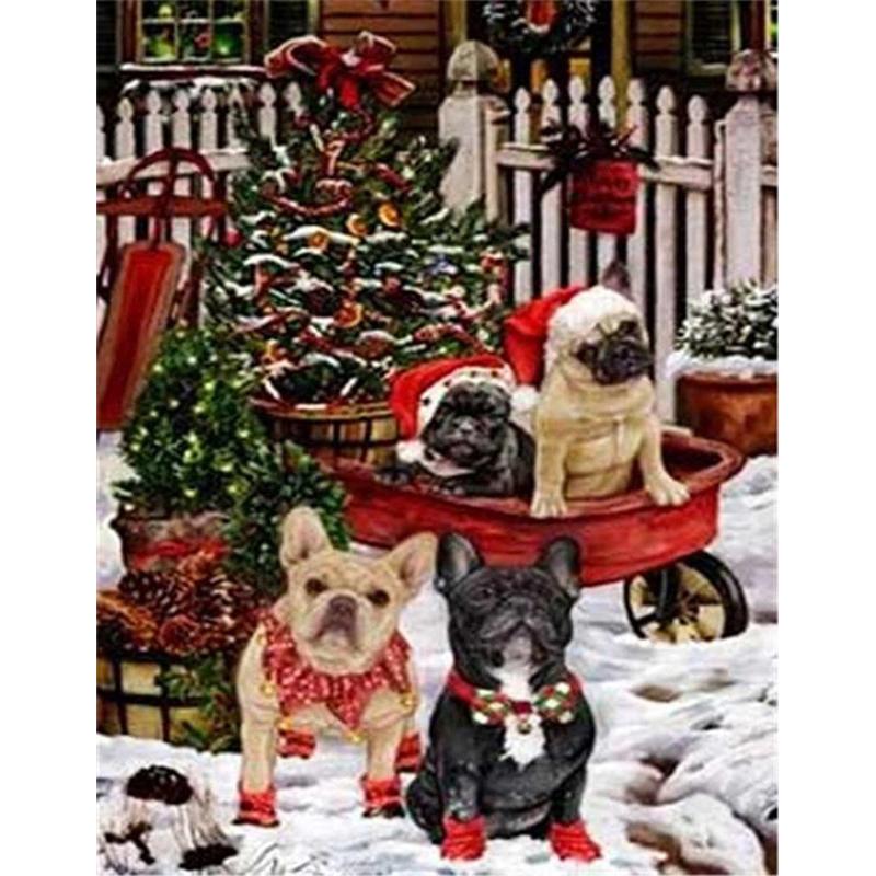 5D DIY Diamond Painting Cute Puppy Diamond Mosaic Diamond Embroidery Full Set Cross Stitch Kits Home Decor Gifts