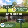 Ultrasonic Cat Repellent, PIR Motion Sensor 110 Degrees, LED Flash, Solar Cat Deterrents for Gardens UK