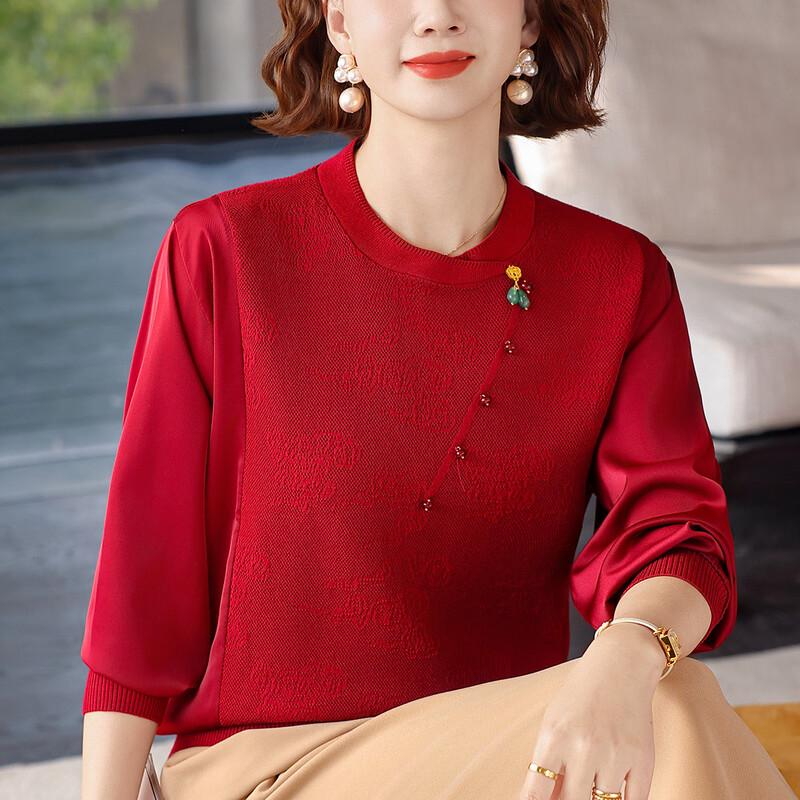 Datang Furen Women s Printed Knit Pullover Sweater 32
