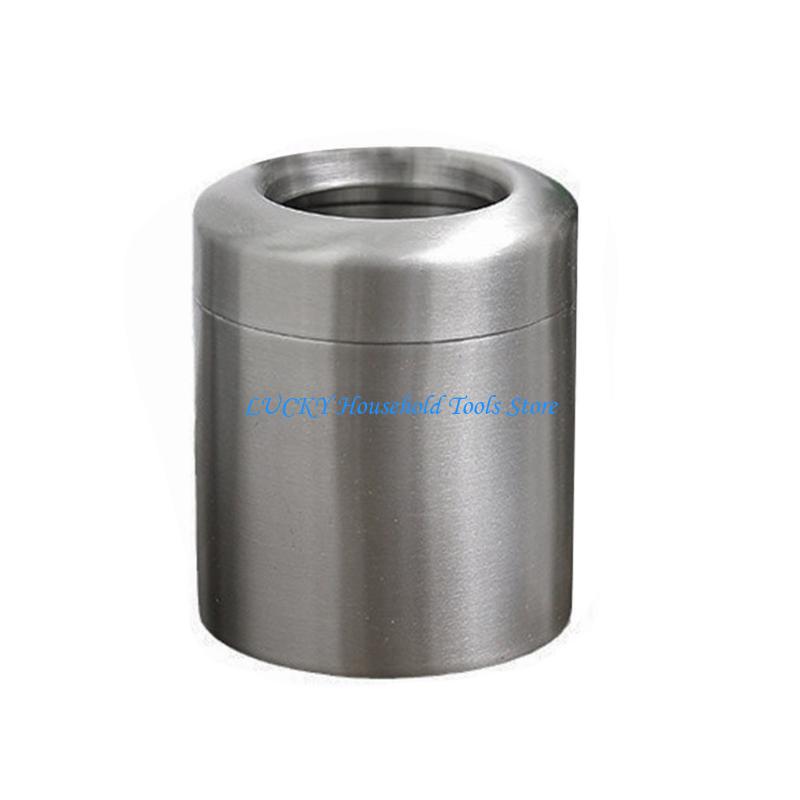 J0MC Small Countertop Trash Bin With/Without Swing Lid Stainless Steel Trash Can 1.5L