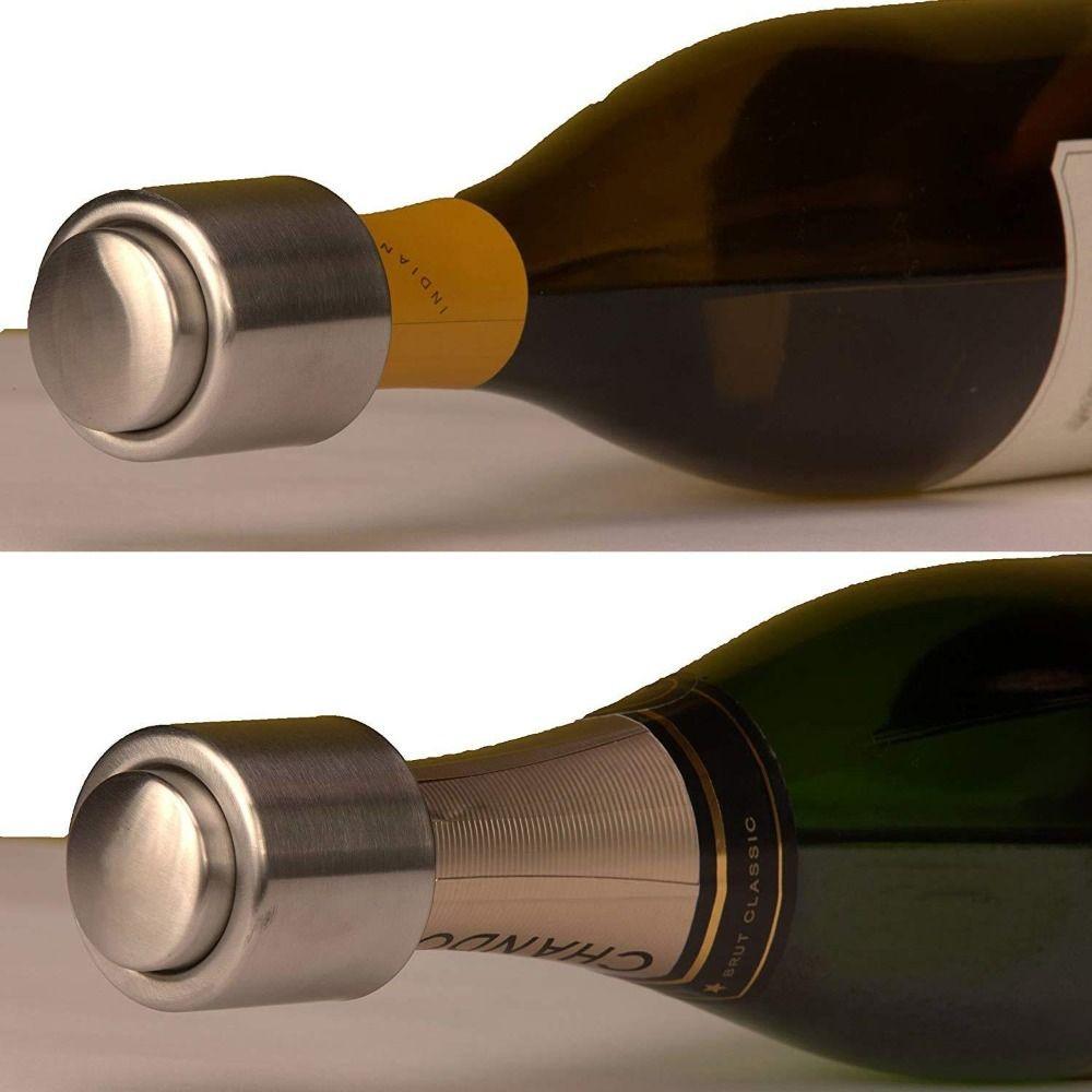 Stainless Steel Vacuum Wine Stopper Leakproof Red Wine Cap Sealer  Champagne Preservation