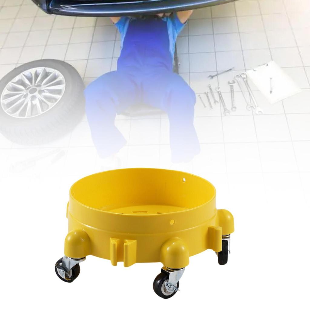 Heavy Duty Car Wash Bucket Dolly 5 Wheel Swivel Rolling Cleaning Stand for Garage Detailing