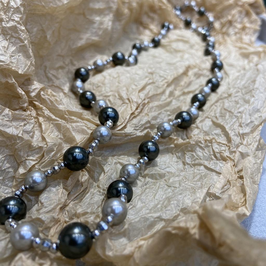 Ni Ni Stern Hat Die Gleiche Graue Farbabstimmung 10mm Halskette, Einzigartige High-End Nischen Personalisierte Pulloverkette.