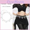 Metallic Chain Waist Belt For Women With Tassels And Water Diamond Embellishments Summer Fashion Accessory