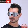 Trendsetting Iridescent Cycling Sunglasses: European & American Sports Fashion for Men & Women