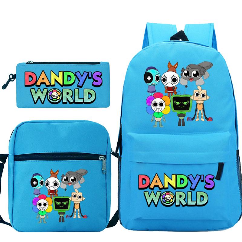 Game Dandy's World Peripheral Printed Backpack Elementary and Secondary School Bag Combination Set