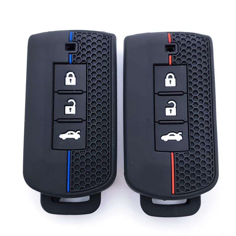 For Mitsubishi Xpander Outlander Asx Pajero Eclipse Cross Montero Silicone Key Cover Remote Car Key Case Cover Shell