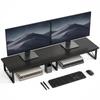 Desk Monitor Stand Up To 20kg 114x30x16.5cm Black