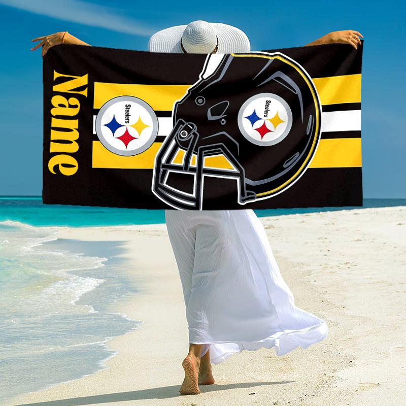 Personalized Patriots Team Spirit Beach Towel Microfiber Beach Towel Thin Absorbent for Beach Swimming Yoga Bath Sports. 0910361