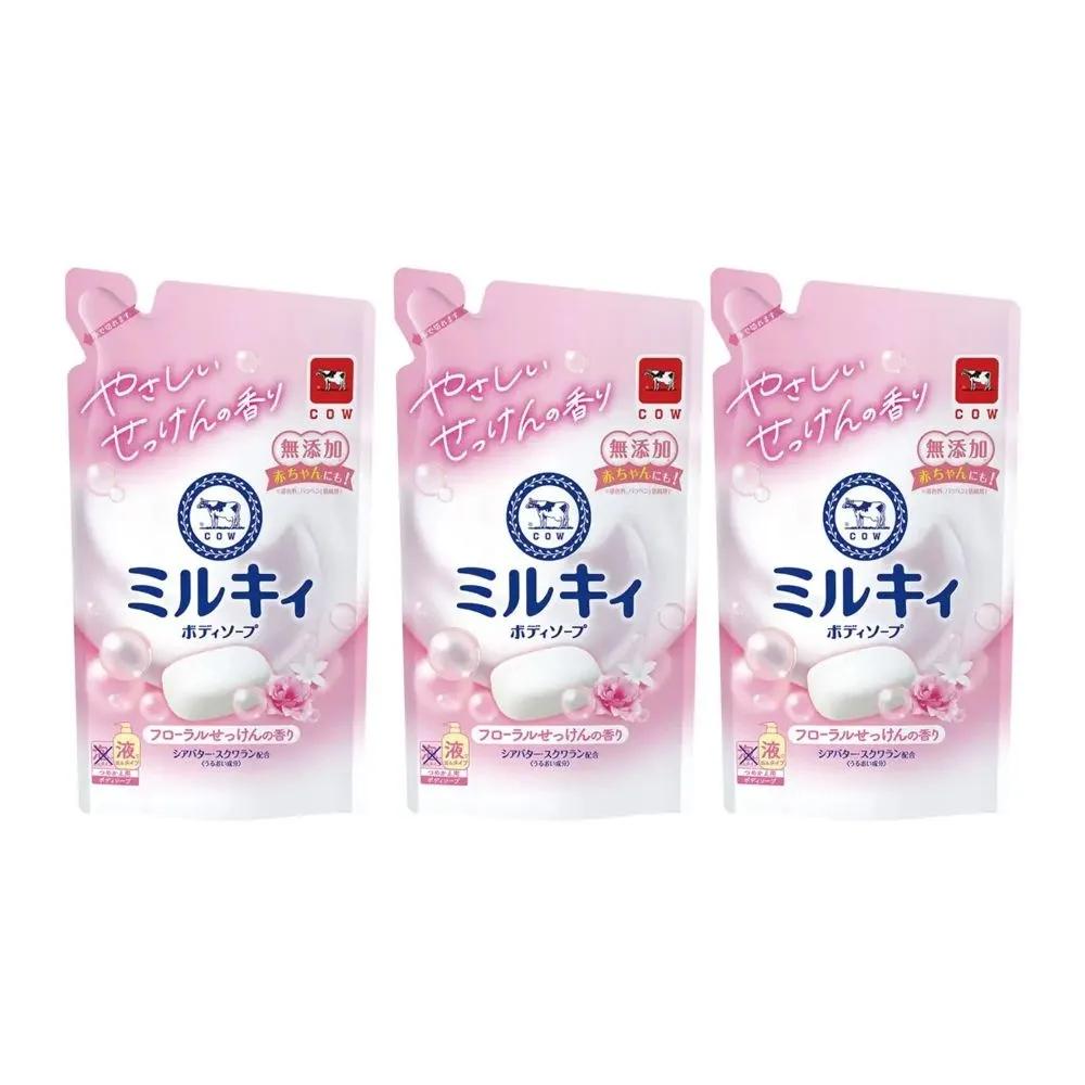 Cow Brand Молочко для тела Цветочный мыльный аромат Сменный блок 360 мл (3 упаковки) Мыло для тела