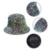 for Dazzle Color Sequins Bucket Hat Multi-Color All-match Wide Brim Bucket Hat Cool Summer Breathable Fisherman Cap Unis