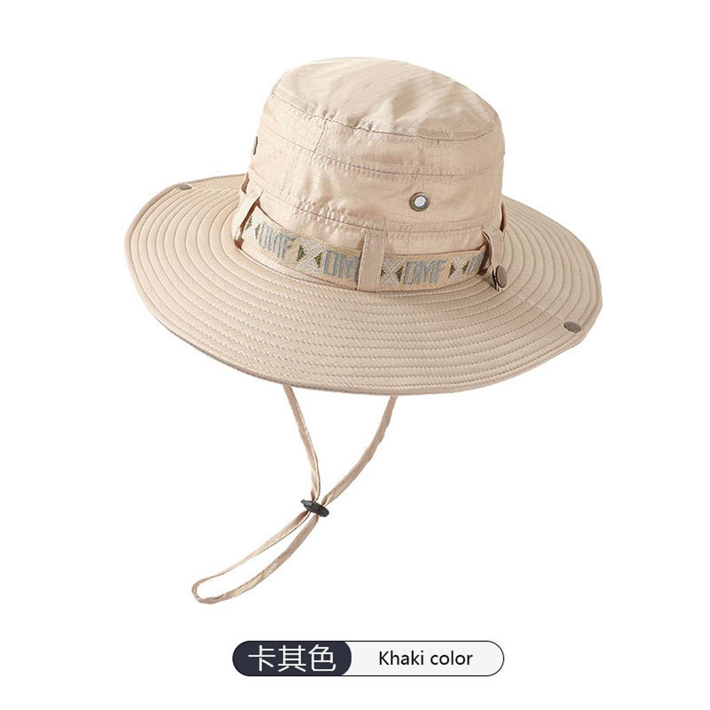 Summer Outdoor Men And Women Mountaineering Large-brimmed Fisherman Hat Sun Hat Anti-UV Fishing Cap Sun Hat