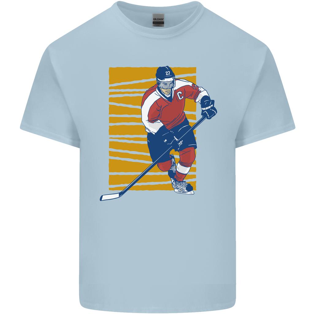 Ice Hockey Player Unisexs Light Cotton TShirt