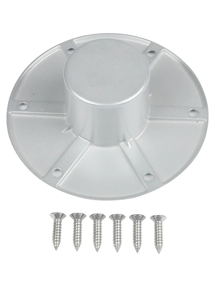 1 Pcs RV Boat Trailer Pedestal Base Round Flush Mount Table Leg Base Floor Mount Base RV Parts Accessories