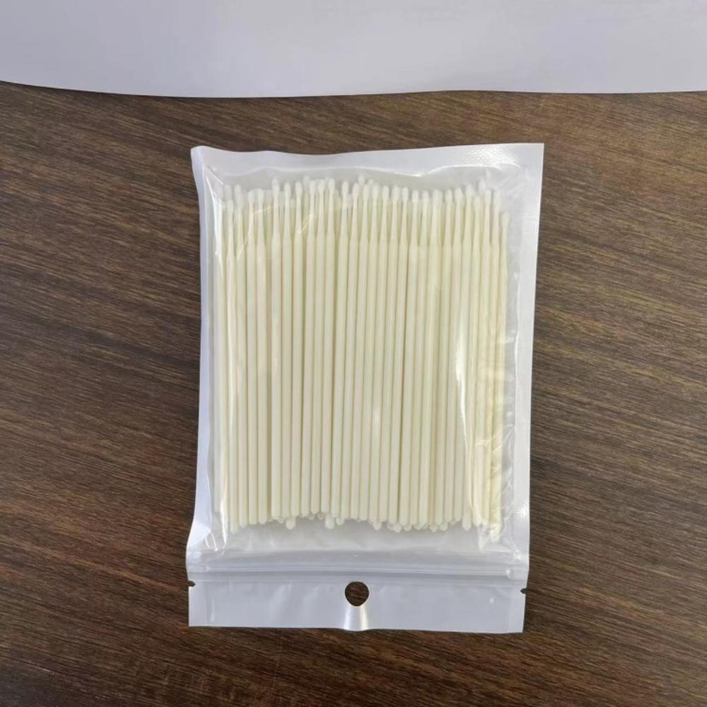 100PCS Disposable Eyelash Cleaning Brush Lip Brushes Micro Cotton Swab Eyelash Extension Individual Lash Removing Makeup Tool