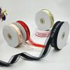2,5 cm Transparentes Schneegarnband mit englischem und koreanischem Design für Kuchen-, Geschenkboxschleifen