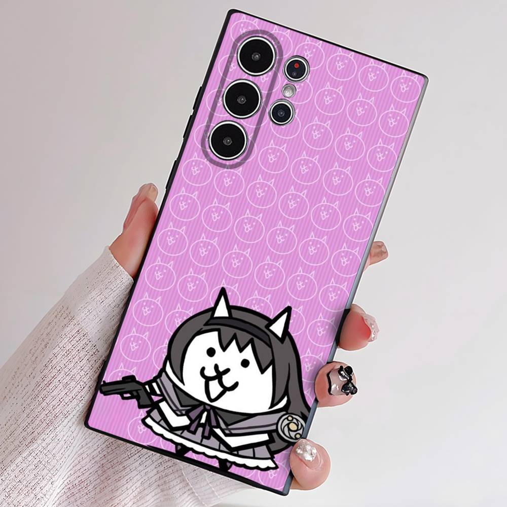B-Battle Cats Anime Game Phone Case For Samsung S Series S21 S22 S23 S24 S25 FE Plus Ultra TPU Soft To Skin-friendly Case