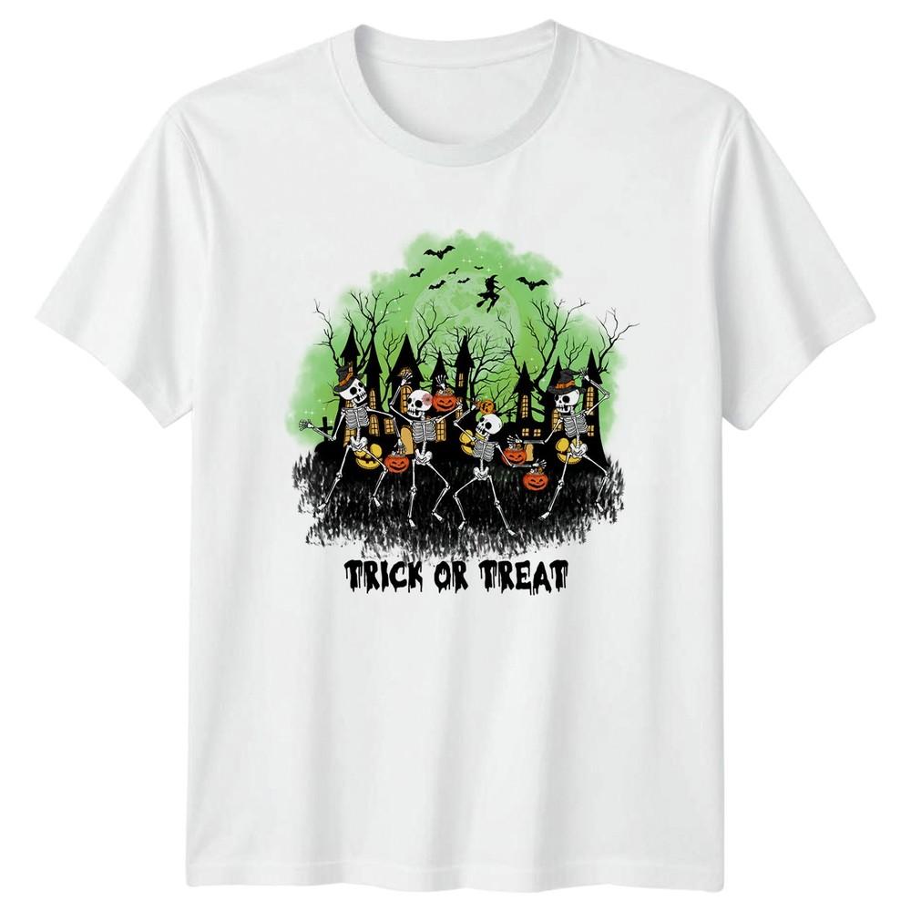 Trick Or Treat TShirt Skeleton Halloween Gift For Him And Her S