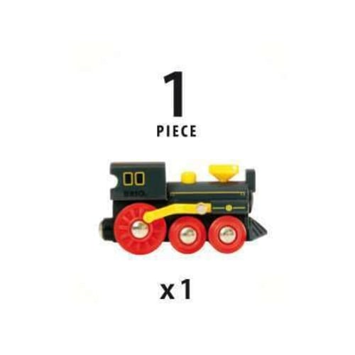 BRIO Old Steam Engine 33617, for ages 3 and up. [Toy, Wooden Toy Train, Locomotive, Electric Vehicle, Gift for Birthdays/Christmas]