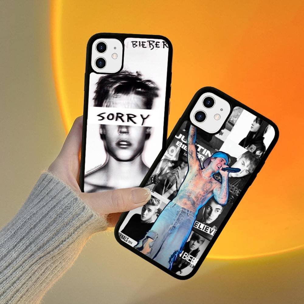 Singer Justin B-Bieber Phone Case For IPhone 16 Pro Max 15 14 Plus 14 13 12 11 17 PC+TPU Cases Back Cover