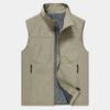 New Outdoor Multi-pocket Quick-drying Fishing Vest Men's Thin Mountaineering Photographer Waterproof Horse Clip Vest Sleeveless