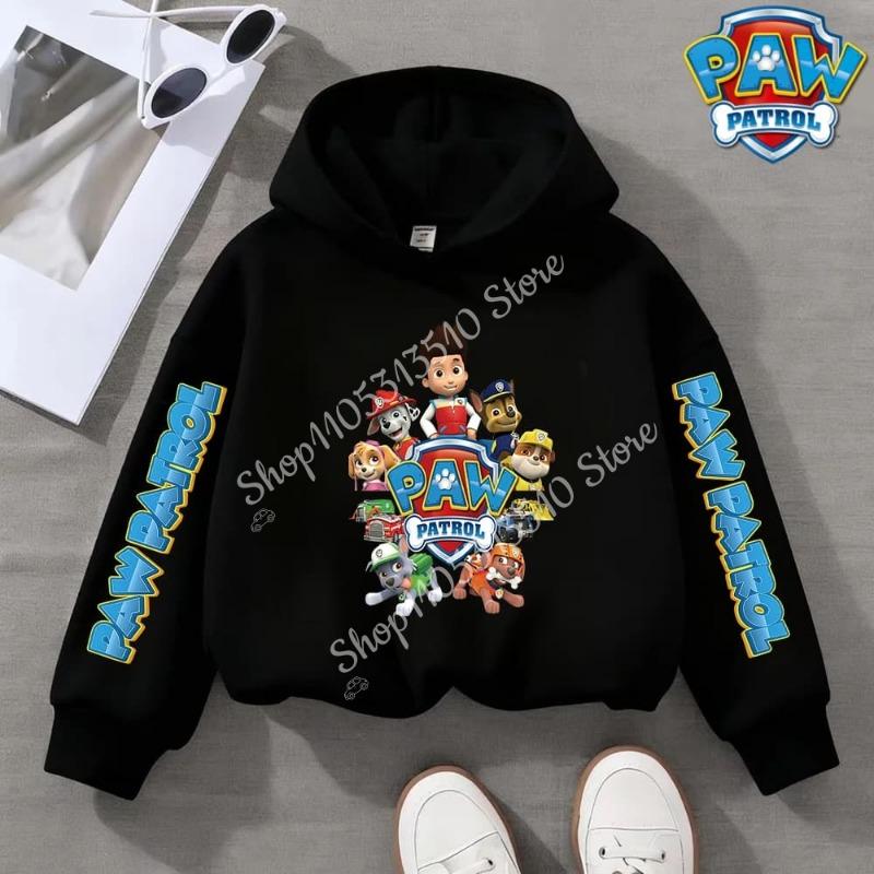 Paw Patrol Clothing for Boy Girl Long Sleeve Hoodie Chase Skye Clothes Tee Comfortable Tops Cartoon Base Swsweatshirt Kids Gift