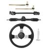 Steering Wheel Tie Rod Rack Go Kart Quad Assembly Set Replacement for 150cc‑250cc Engines