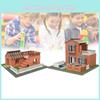 Mini Diy House Building Set Realistic Miniature Villa With Plastic Bricks For Kids