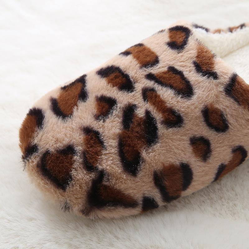 Winter Plush Men Slippers Plus Size Women for Man Furry Shoes Warm Cotton Slippers