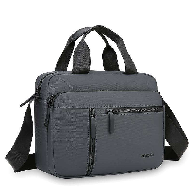 Herren Professionelle Business Aktentasche - Wasserdichte Büro Umhängetasche mit Reißverschlussfach