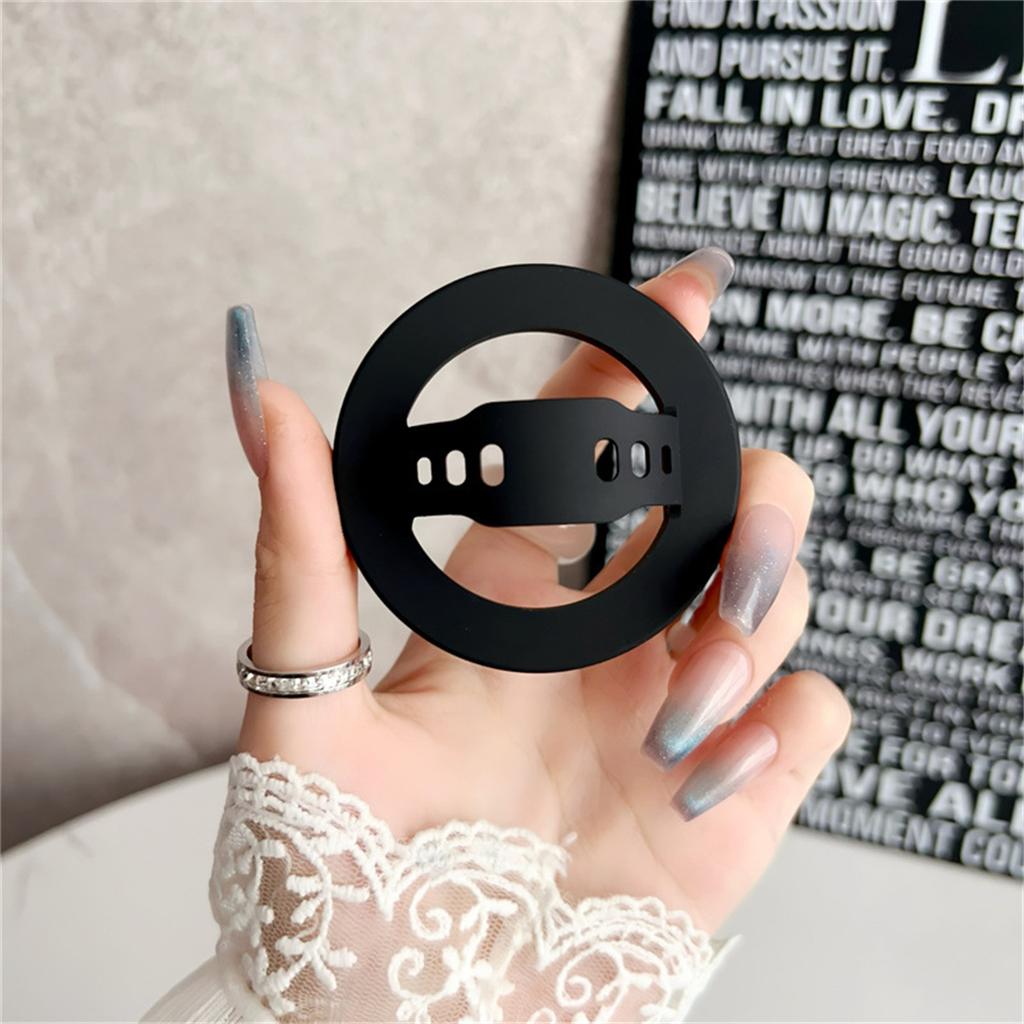 Hollow Strong Magnetic Liquid Silicone Comfortable Circular Grip Phone Holder For MagSafe Powerful Grip For Phone Ring Holder