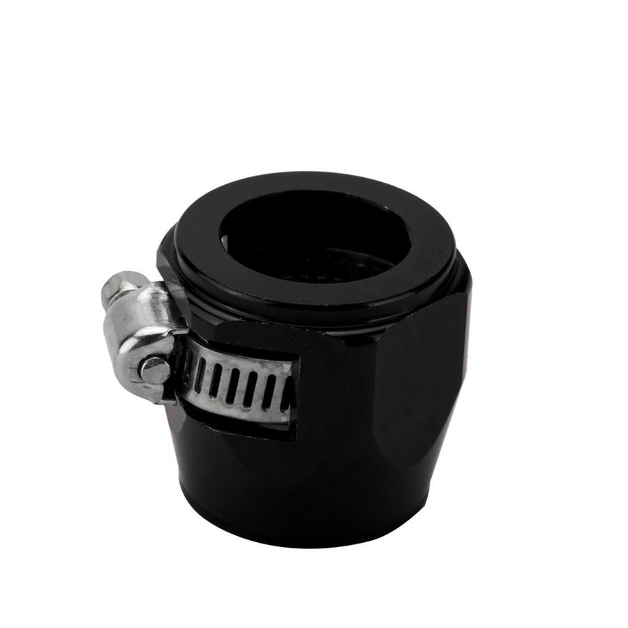 4PCS AN12 Black Car Hose finisher Clamp Hose End Cover Fitting Adapter Connector