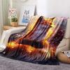 Fox Print Flannel Blanket, High quality Comfortable for All Seasons, Home Decor, Warmth and Comfort, Perfect for Christmas Gifts