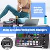 Professional F998 Sound Card & BM800 pickup Set with Wind Screen & Adjustable Stand for Podcasting Music Recording