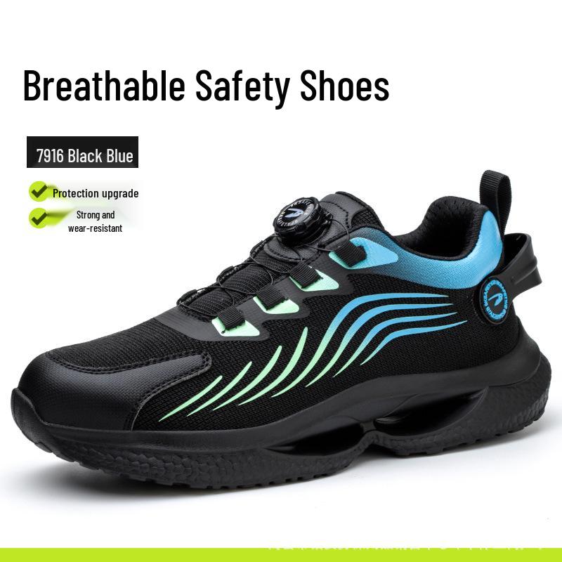 Universal Four Seasons Rotating Button Safety Shoes: Lightweight, Comfortable, and Foldable