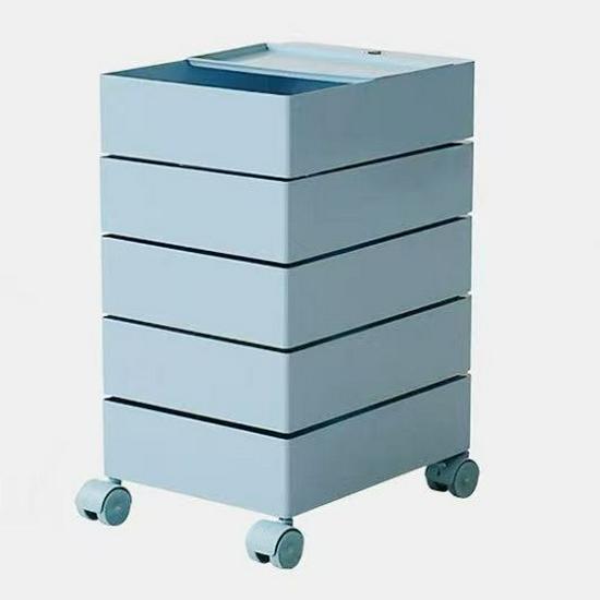 Nordischer rotierender Aufbewahrungsschrank: Verstellbarer Nachttisch & Kosmetik-Organizer
