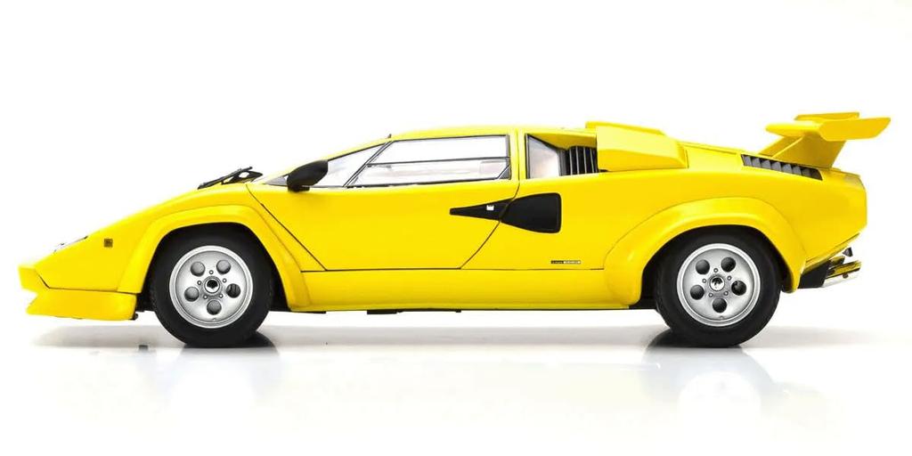 Kyosho Original Lamborghini Countach LP5000 Quattrovalvole Yellow Finished Product 1/18