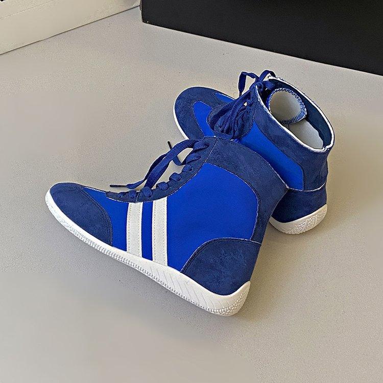 Boxing Shoes Breathable High-top German Training Shoes Women's Summer 2025 New Inner Height Increase Fashionable and Comfortable Versatile Sports Shoe