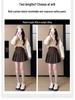 Wool Pocket Pleated Skirt for Women - High Waist, Thick, Retro, Short Skirt for Autumn & Winter