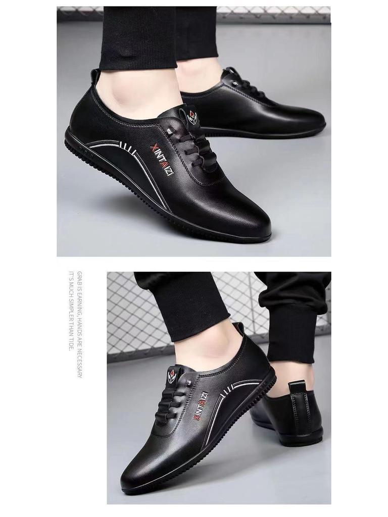 Pánské prodyšné bílé kožené polobotky 2024 – stylové, univerzální, s měkkou podrážkou a pohodlné.