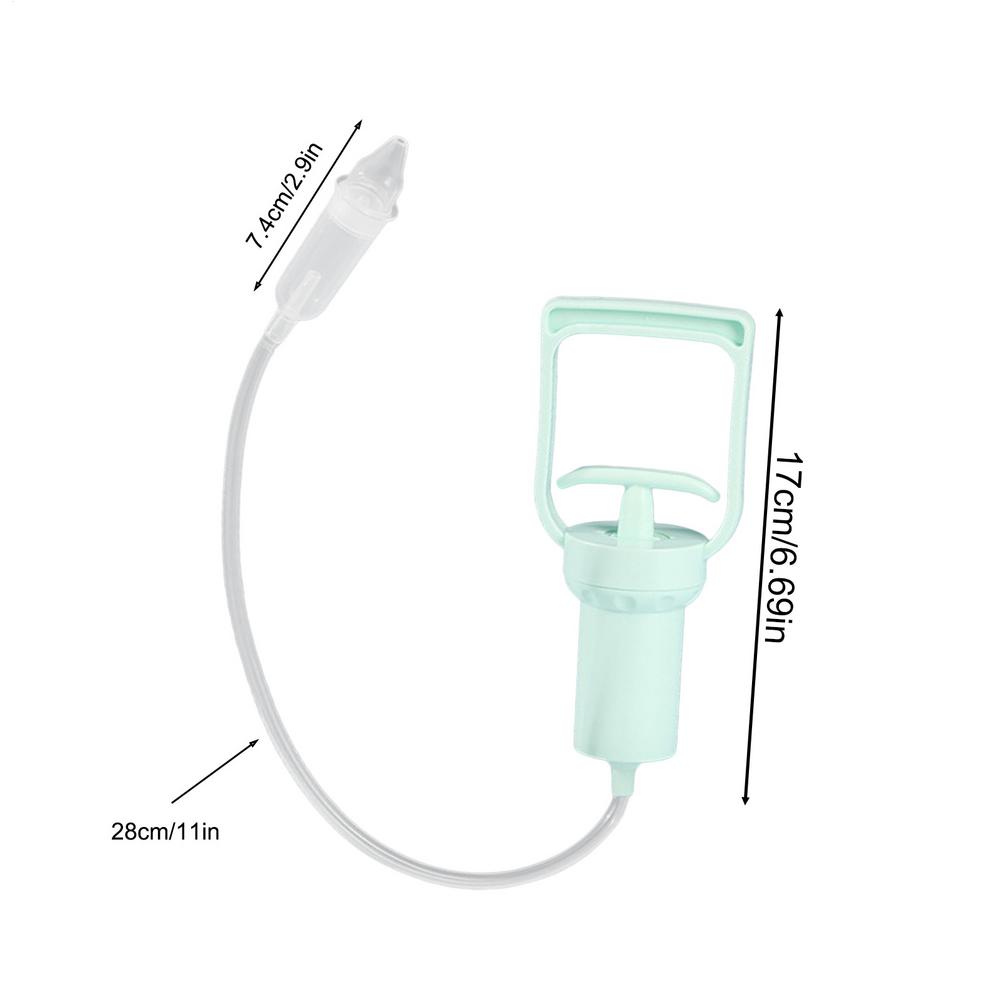 

Baby Nasal Aspirator Powerful Hand Pump Safe Comfortable Nose Cleaner For Newborns Toddlers Kids Congestion Relief Mucus Remover зелёный
