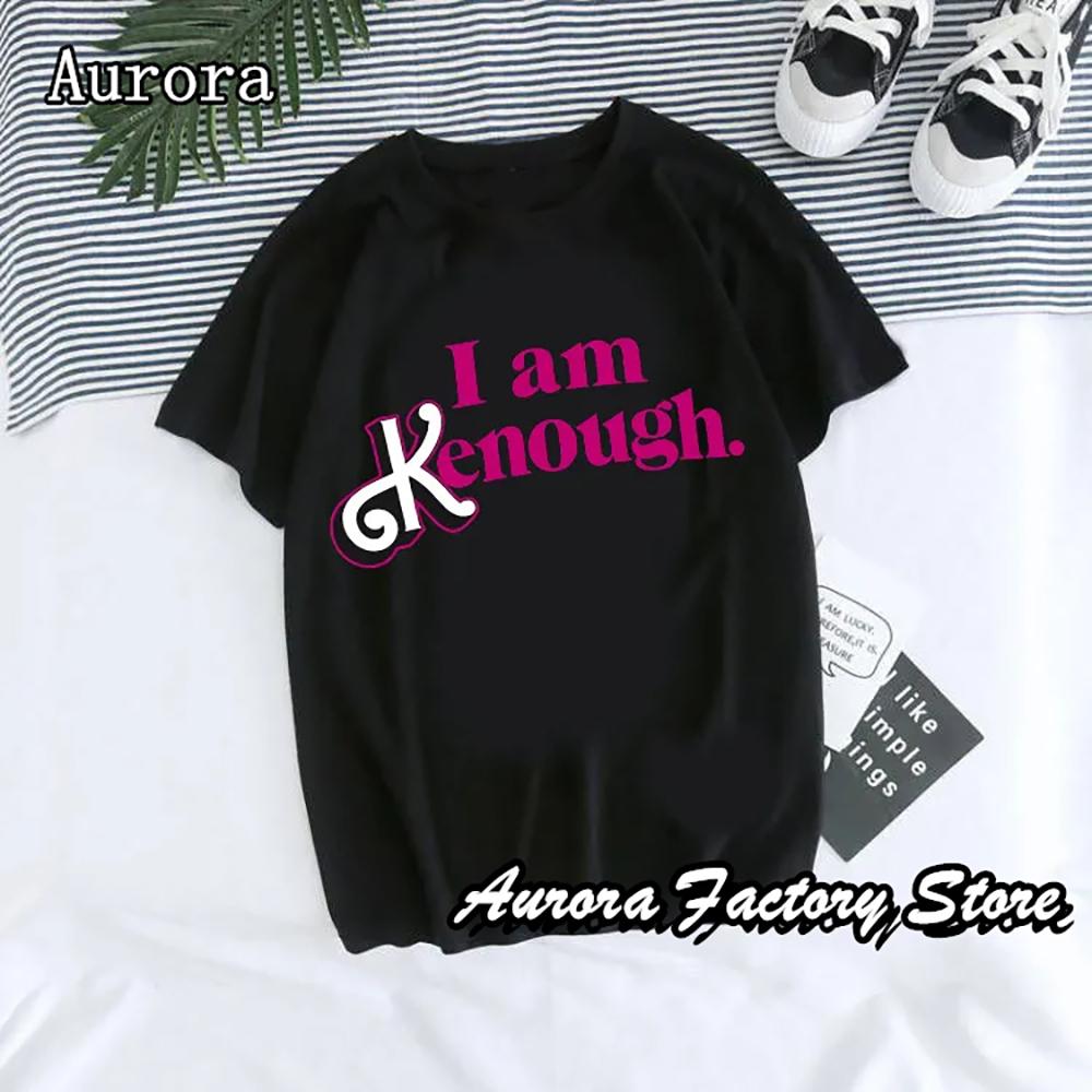 Summer Men Cotton T-Shirt Casual Tops Tees Male I Am Kenough Clothing Women Y2K Short Sleeve Streetwear Couple Harajuku T-Shirt