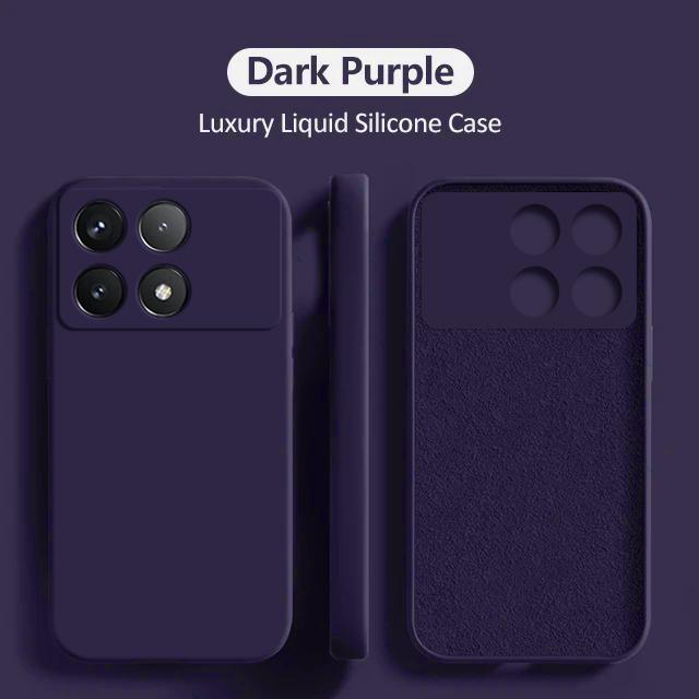 For Poco X6 X 6 Pocox6 Pro 5G Case Luxury Liquid Silicone Phone Cases For Xiaomi Poco X6 X 6 Pro Pocox6 Pro 5G Shockproof Soft Cover