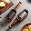 With Storage Box Stainless Steel Grater Solid Wood Vegetable Slicer Practical Cheese Grater Baking